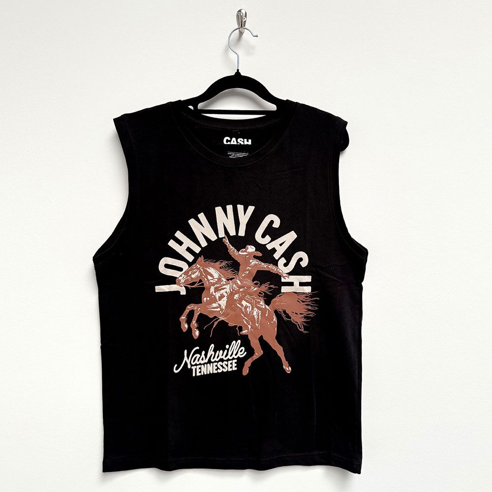 Johnny Cash - Nashville Concert Tanktop - Black